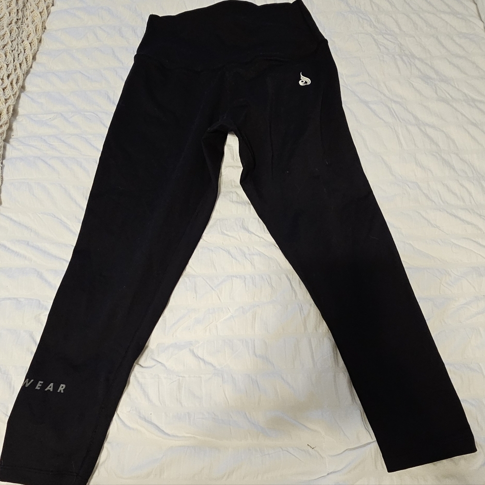 Black High-Waist Women's Active Leggings